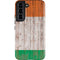 Ireland Flag Dark Wood Galaxy S22 Pro Case